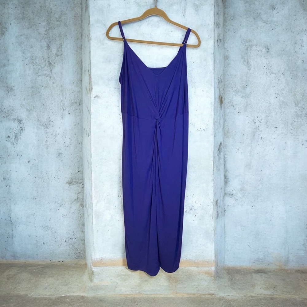 New Ava & Viv blue stretchy maxi dress